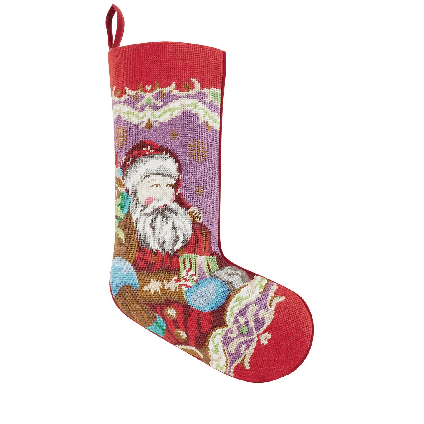 Fantastic Santa Needlepoint Stocking