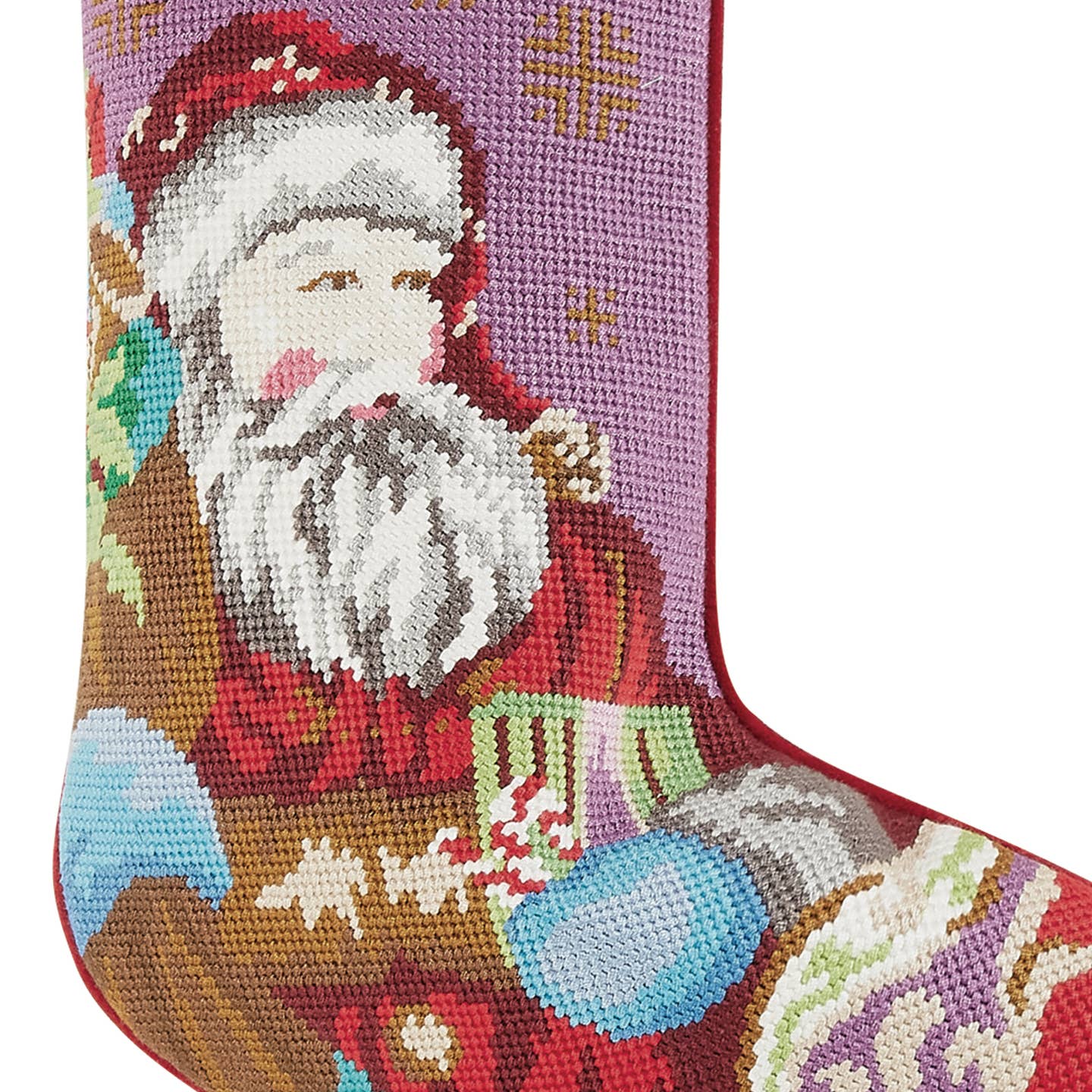 Fantastic Santa Needlepoint Stocking