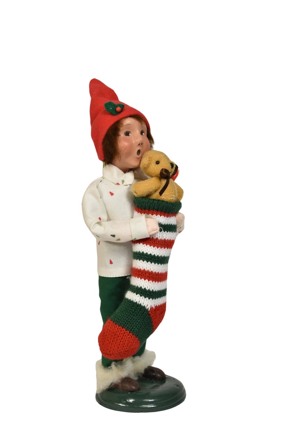 Byers Choice Stocking Family Boy