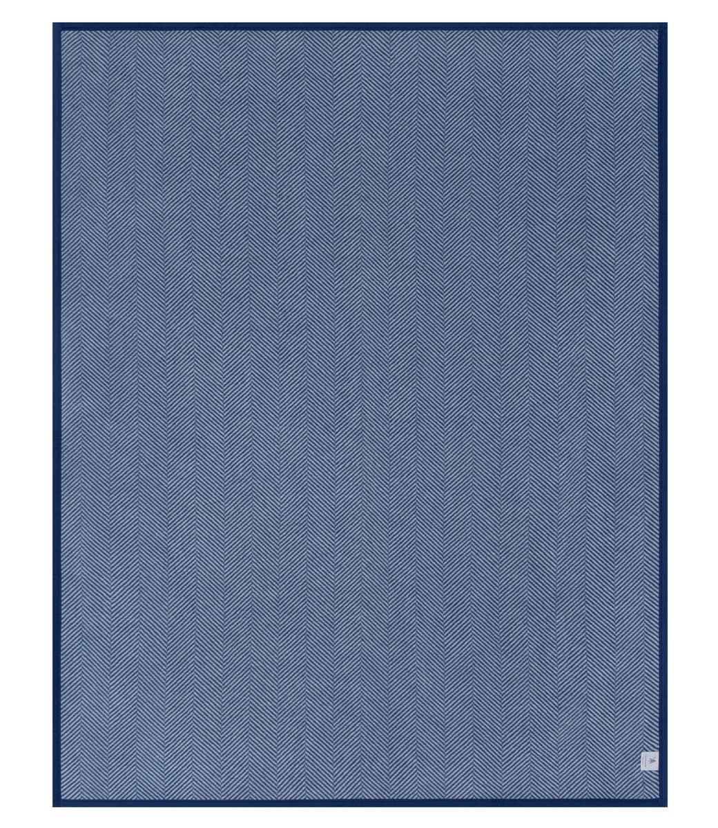 Harborview Herringbone Navy Blanket, Midi