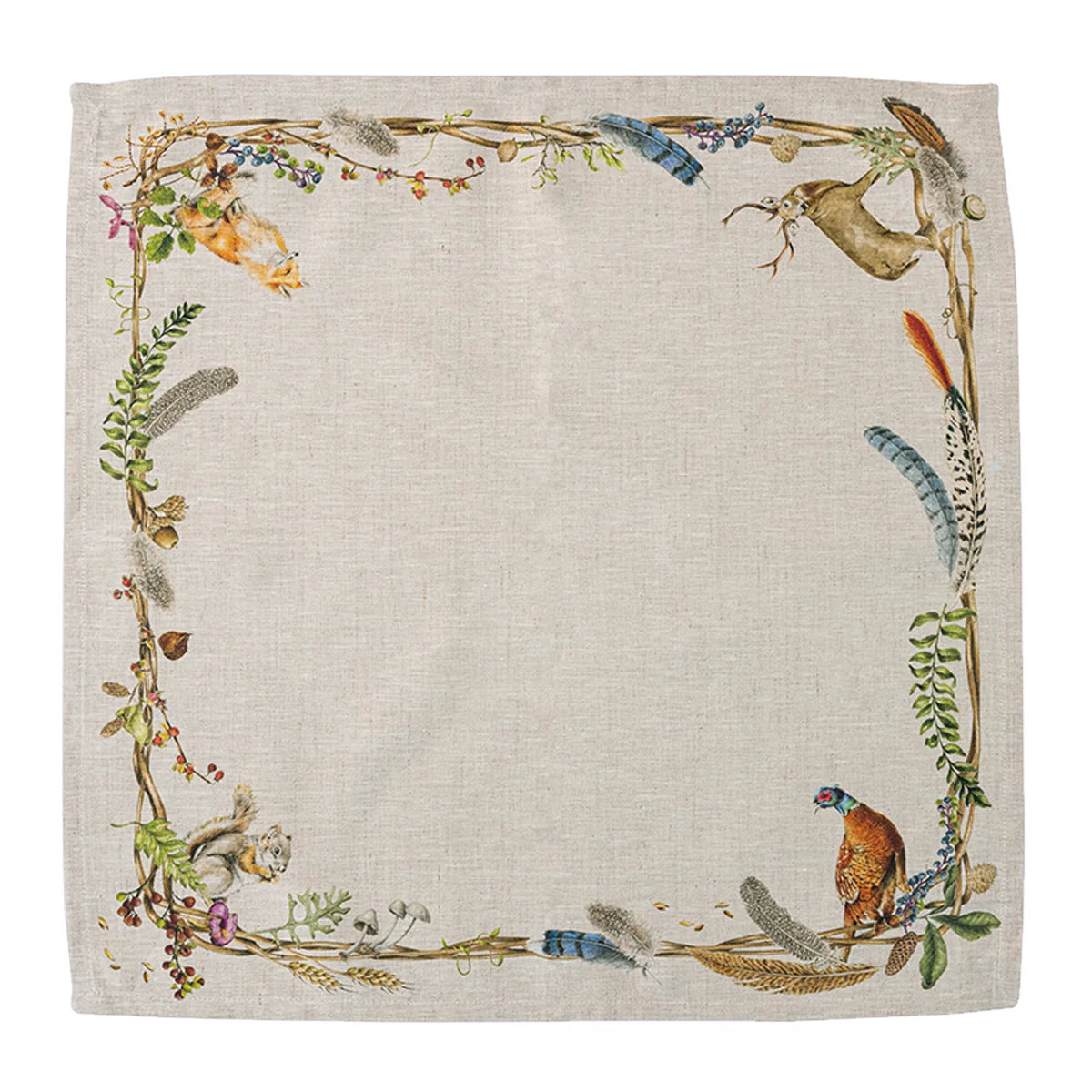 Juliska Forest Walk Animal Napkin, Set of 4