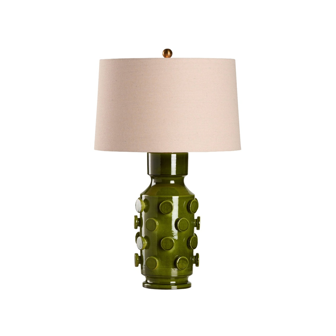 Lacroix Lamp, Green Glaze
