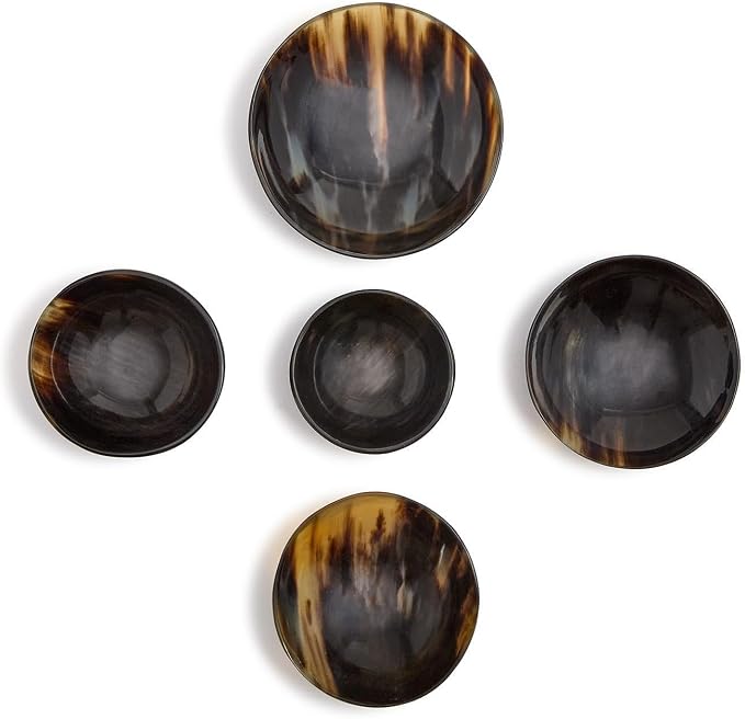 Dallis Horn Trinket Bowls, Set of 5