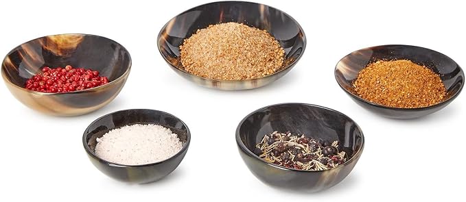 Dallis Horn Trinket Bowls, Set of 5
