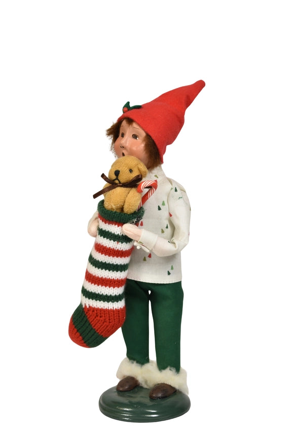 Byers Choice Stocking Family Boy