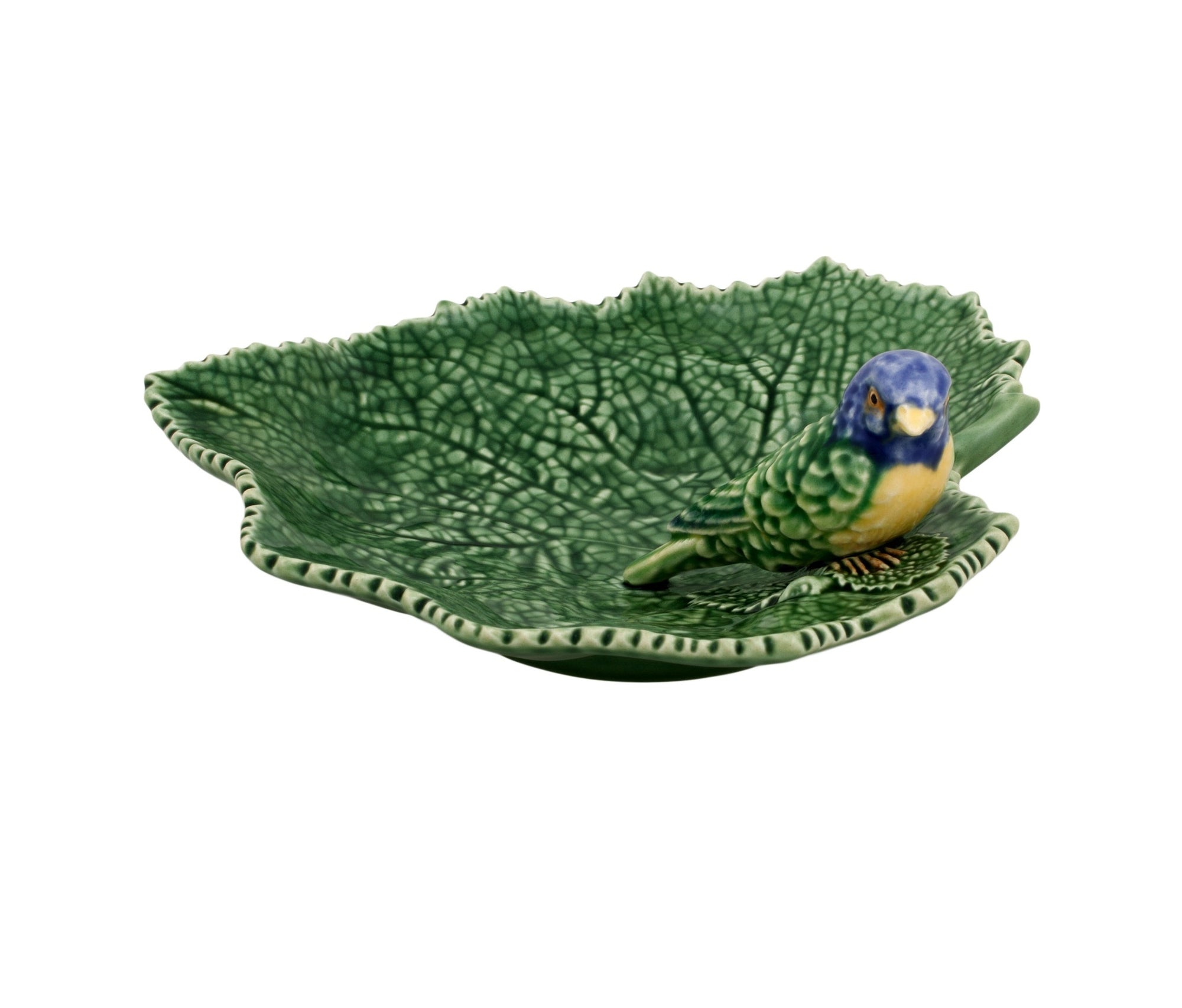 Ragwort Leaf with Bluebird