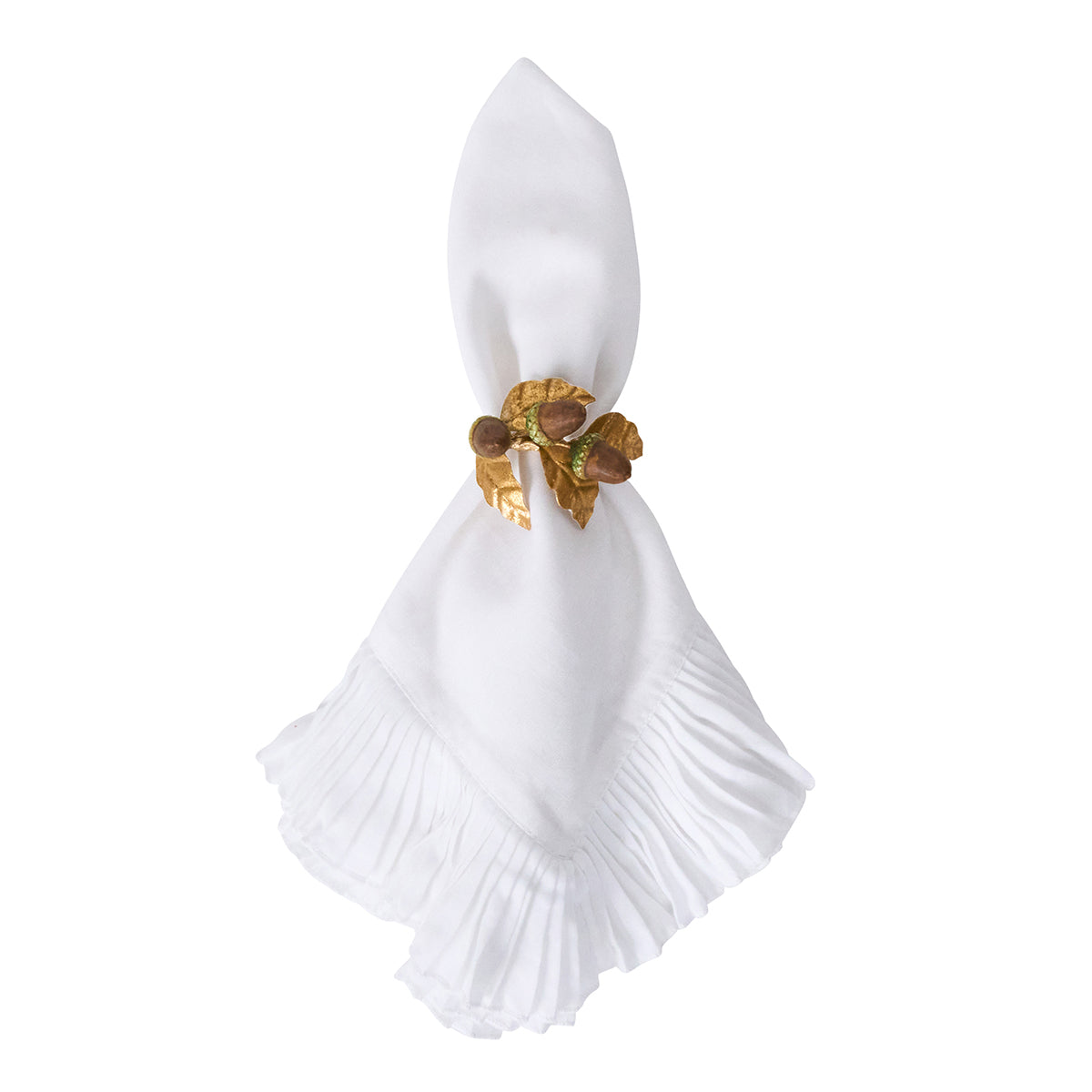 Juliska Forest Walk Acorn Napkin Rings, Set of 4