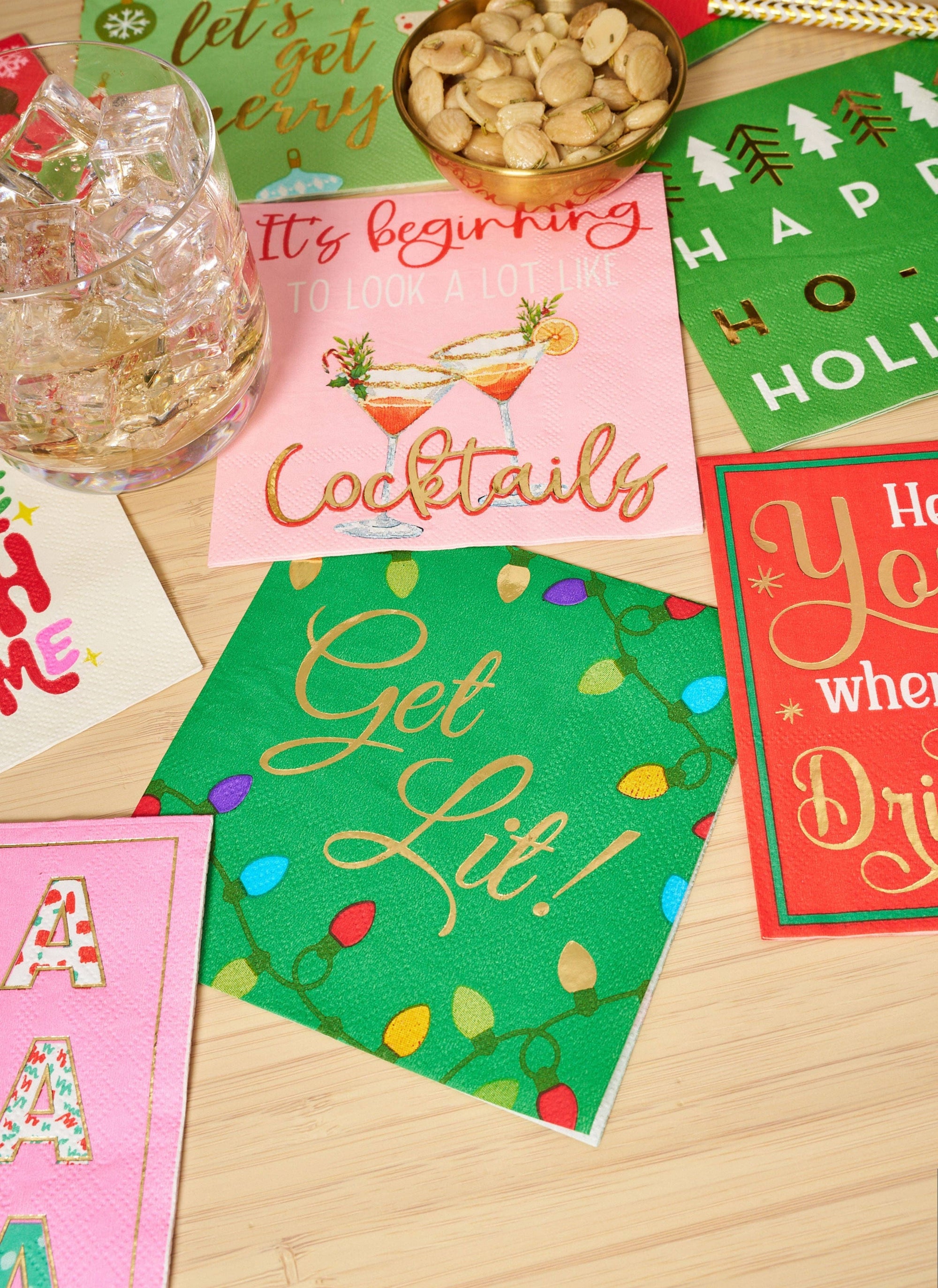 'Get Lit!' Cocktail Napkins