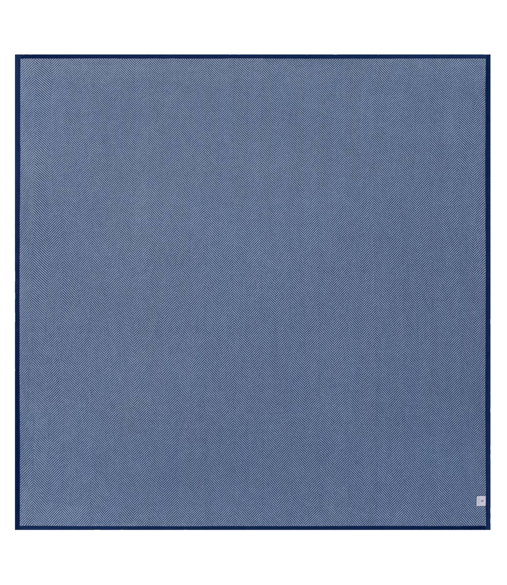 Harborview Herringbone Navy Blanket, Midi