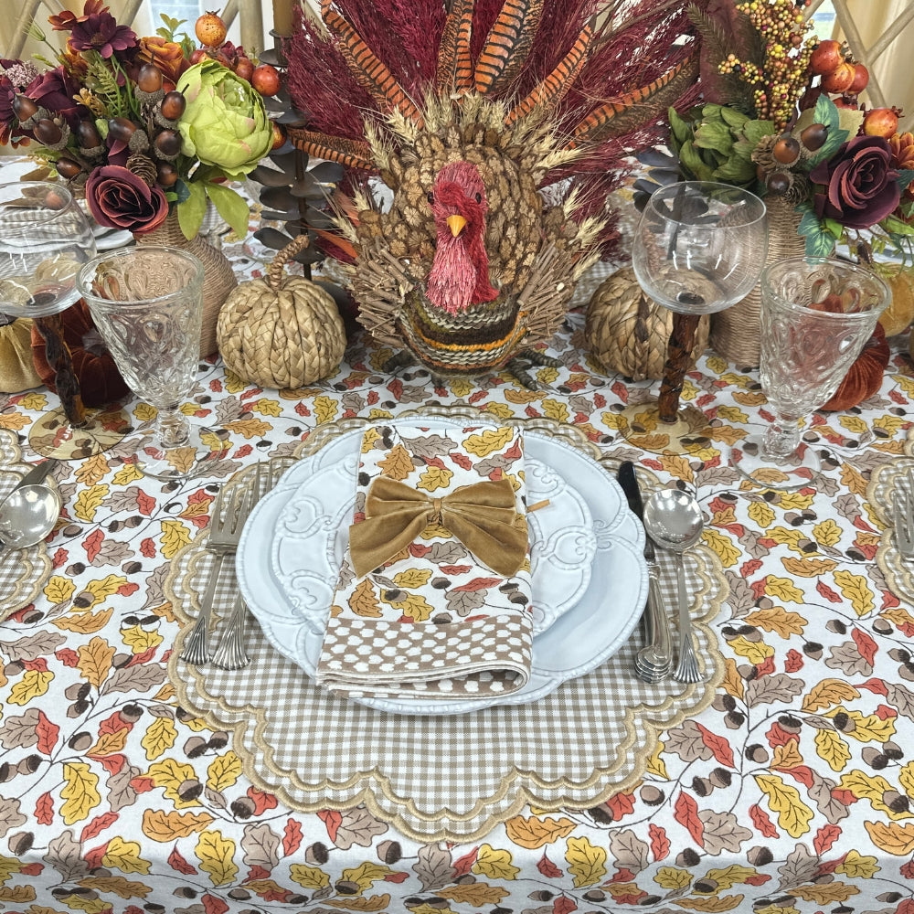 Acorns & Leaves Tablecloth
