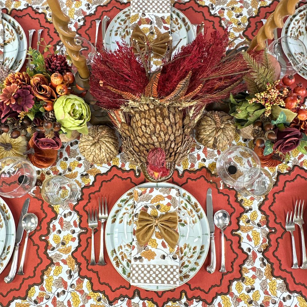 Acorns & Leaves Napkins, Set of 4
