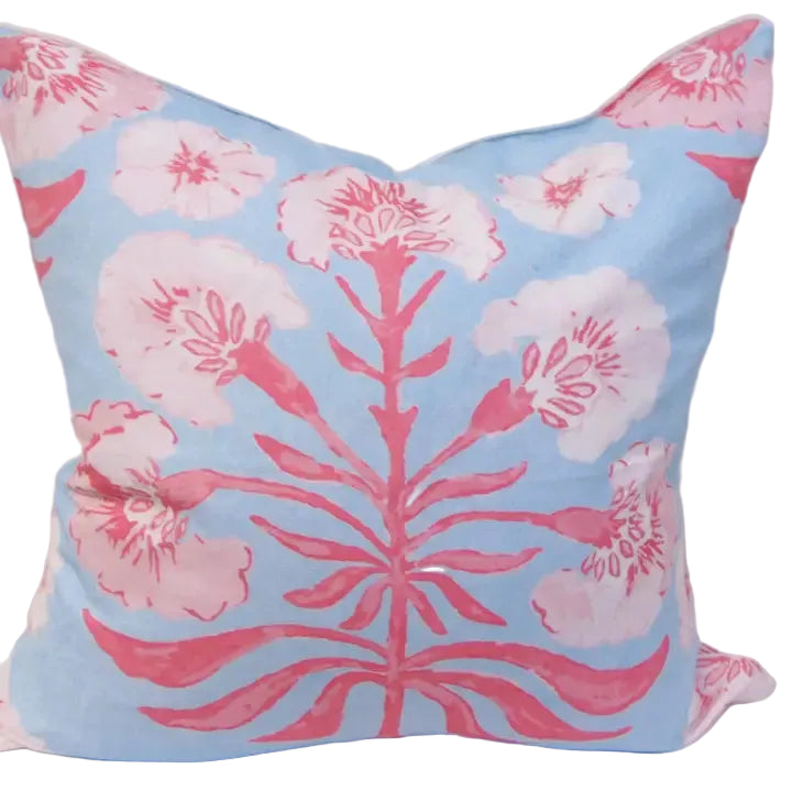 Poppy Love Pillow, Pink & Cloud