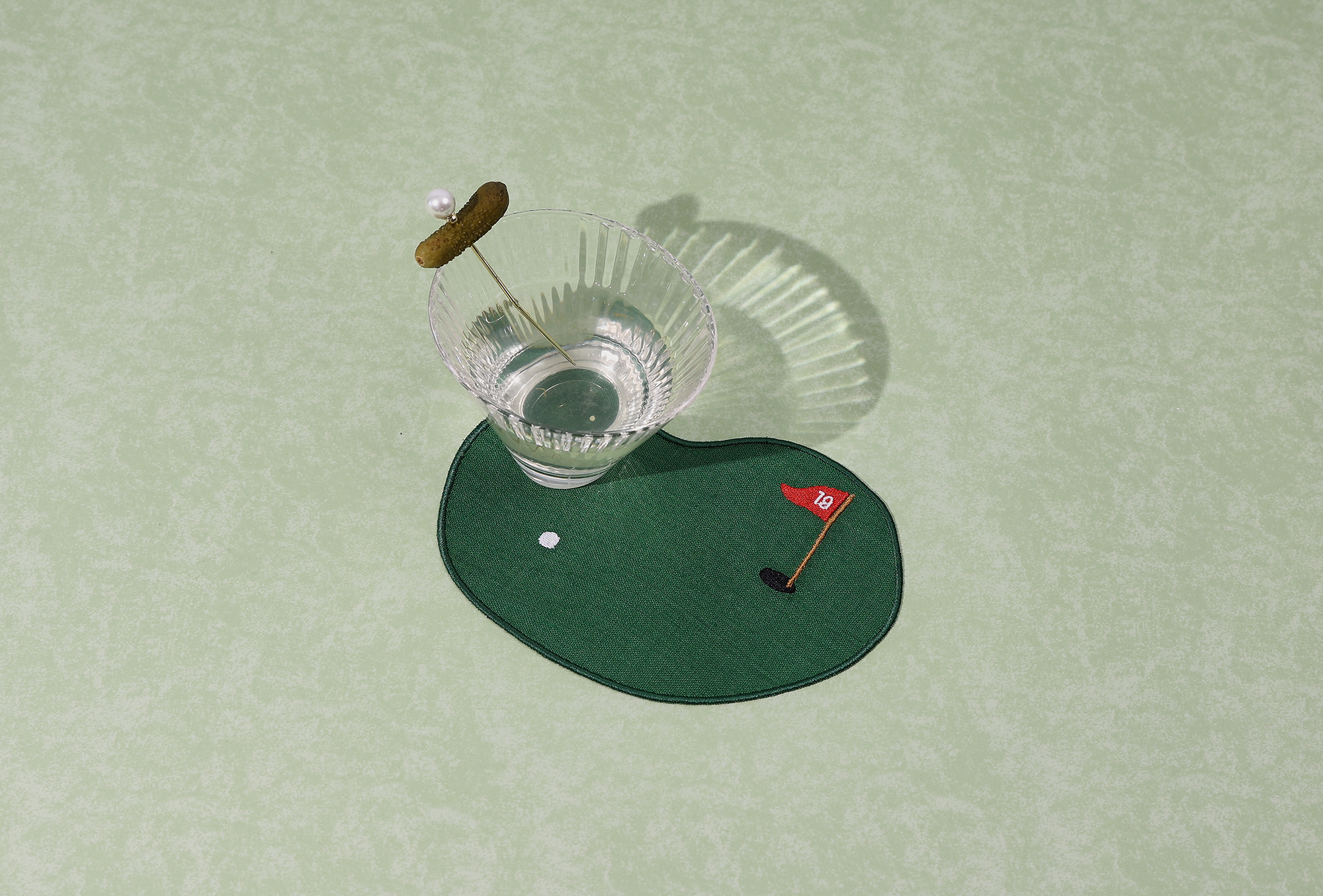 Golf Linen Cocktail Napkins, Set of 4