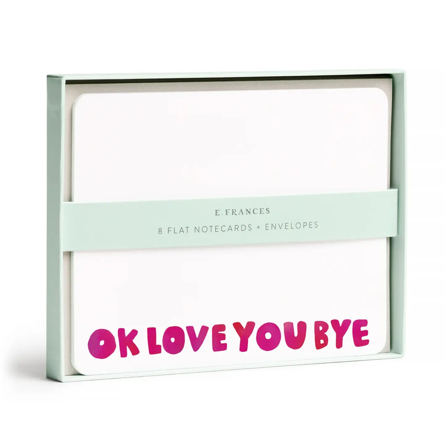 Okloveyoubye Flat Notecard Set