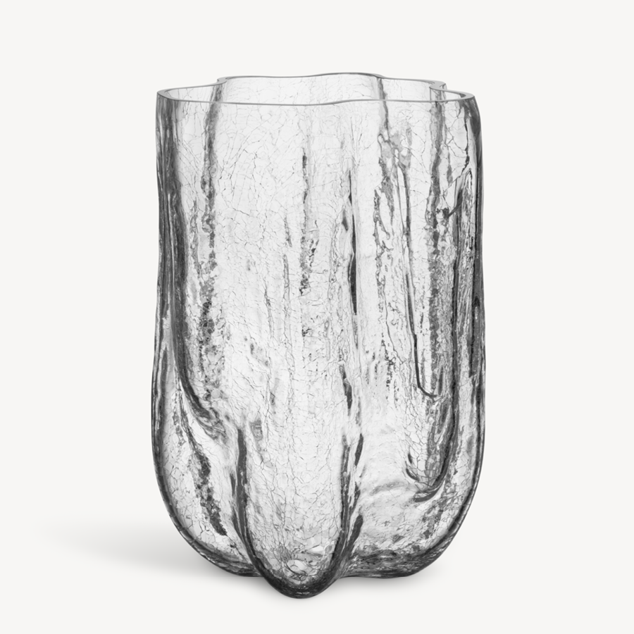 Crackle Vase Clear XL