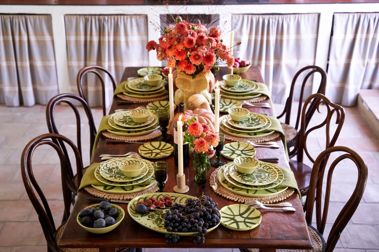 Amalfi Dessert Plate, Lime