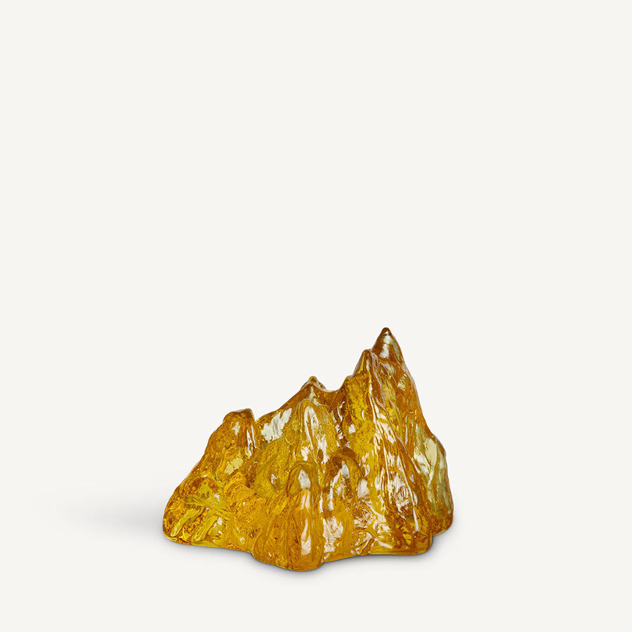 The Rock Votive Holder, Yellow