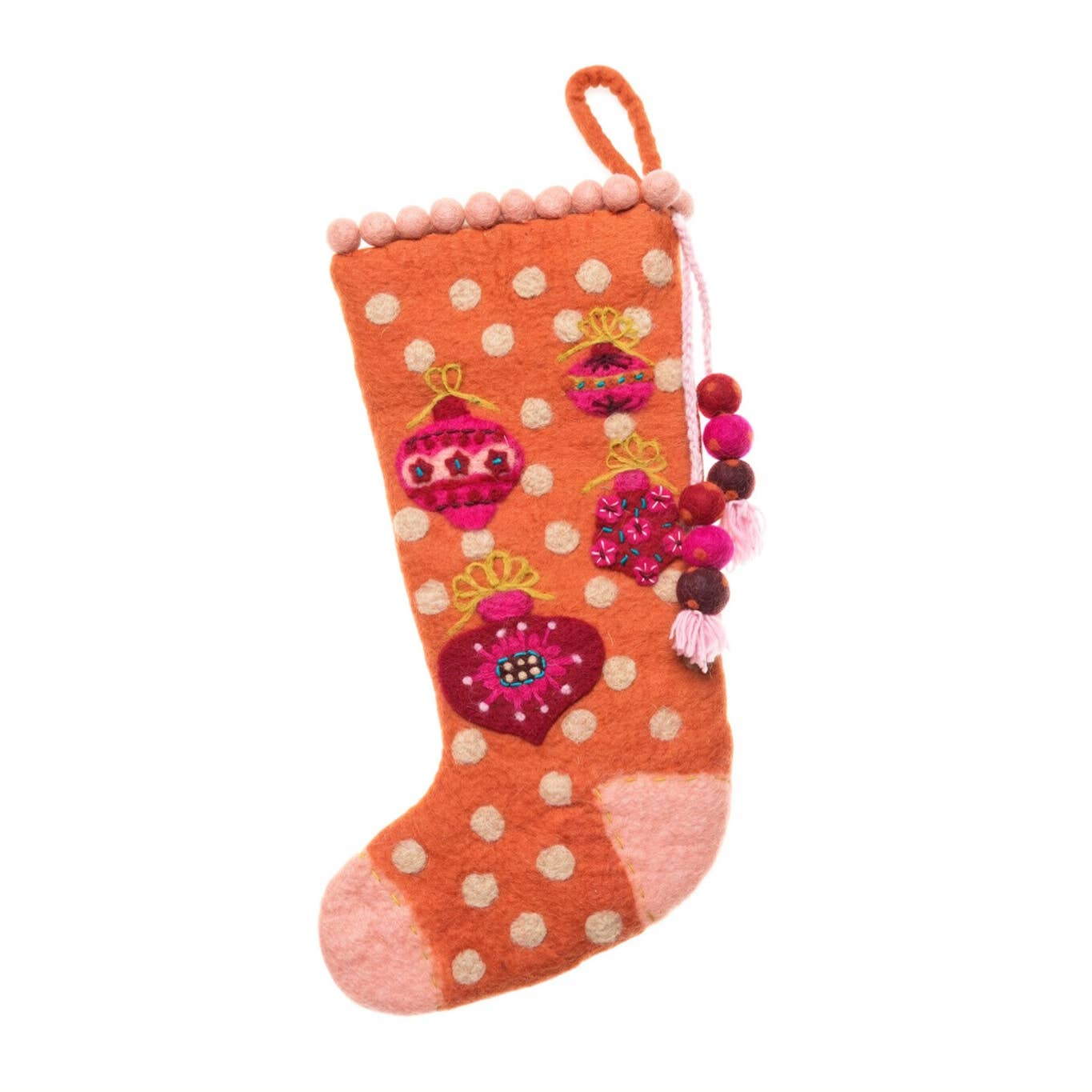 Vintage Felted Wool Stocking