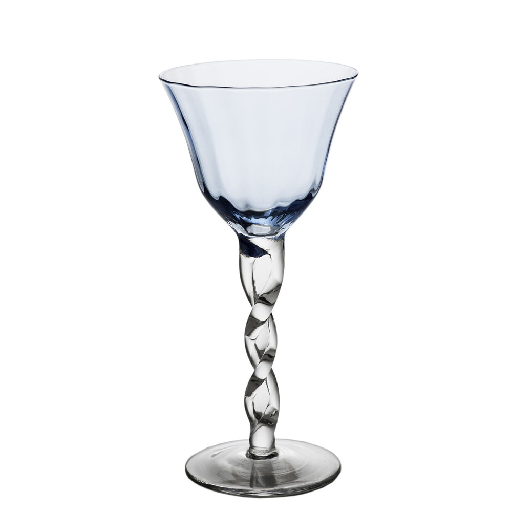 Harris Blue Wine Glasses, Set of 4