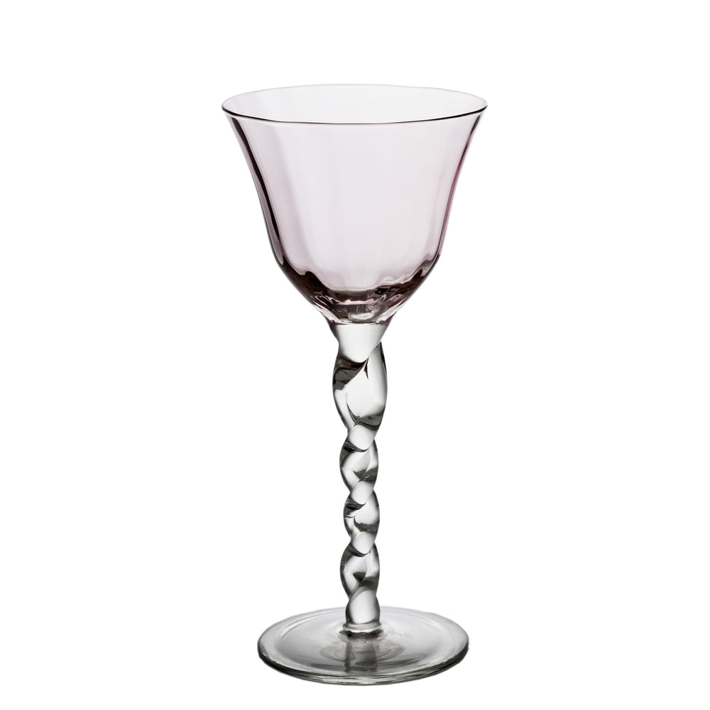 Harris Pink Wine Glasses, Set of 4