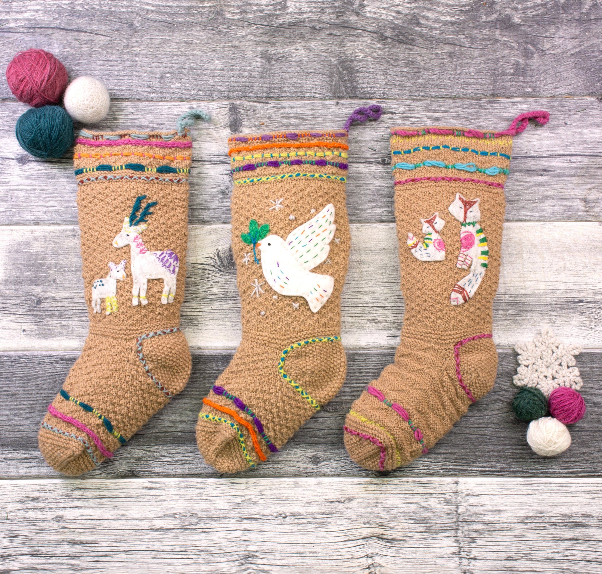 Foxtail Christmas Stocking