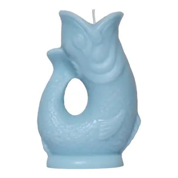 Gluggle Jug Candle, Pale Blue