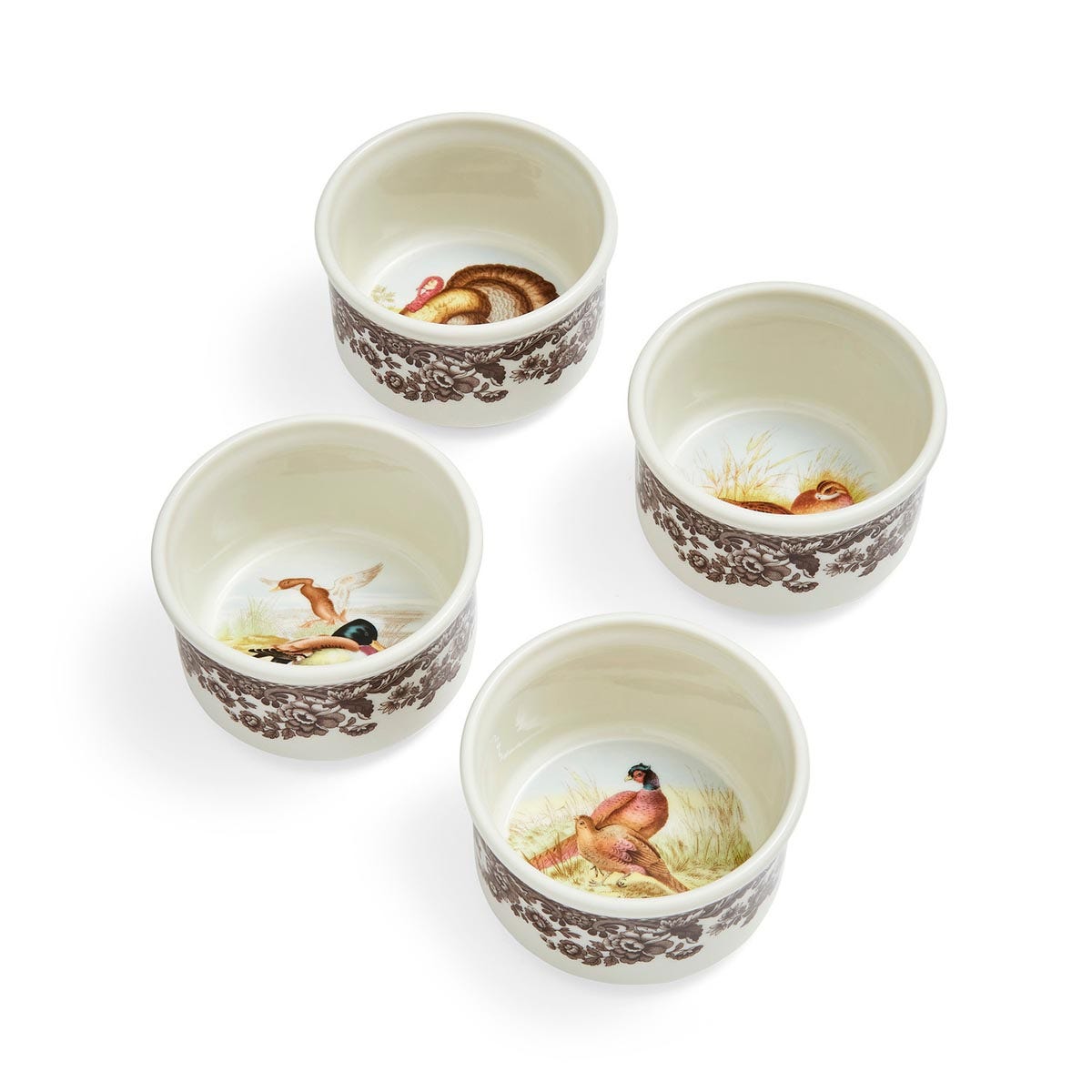 Spode Woodland Ramekins, Set of 4