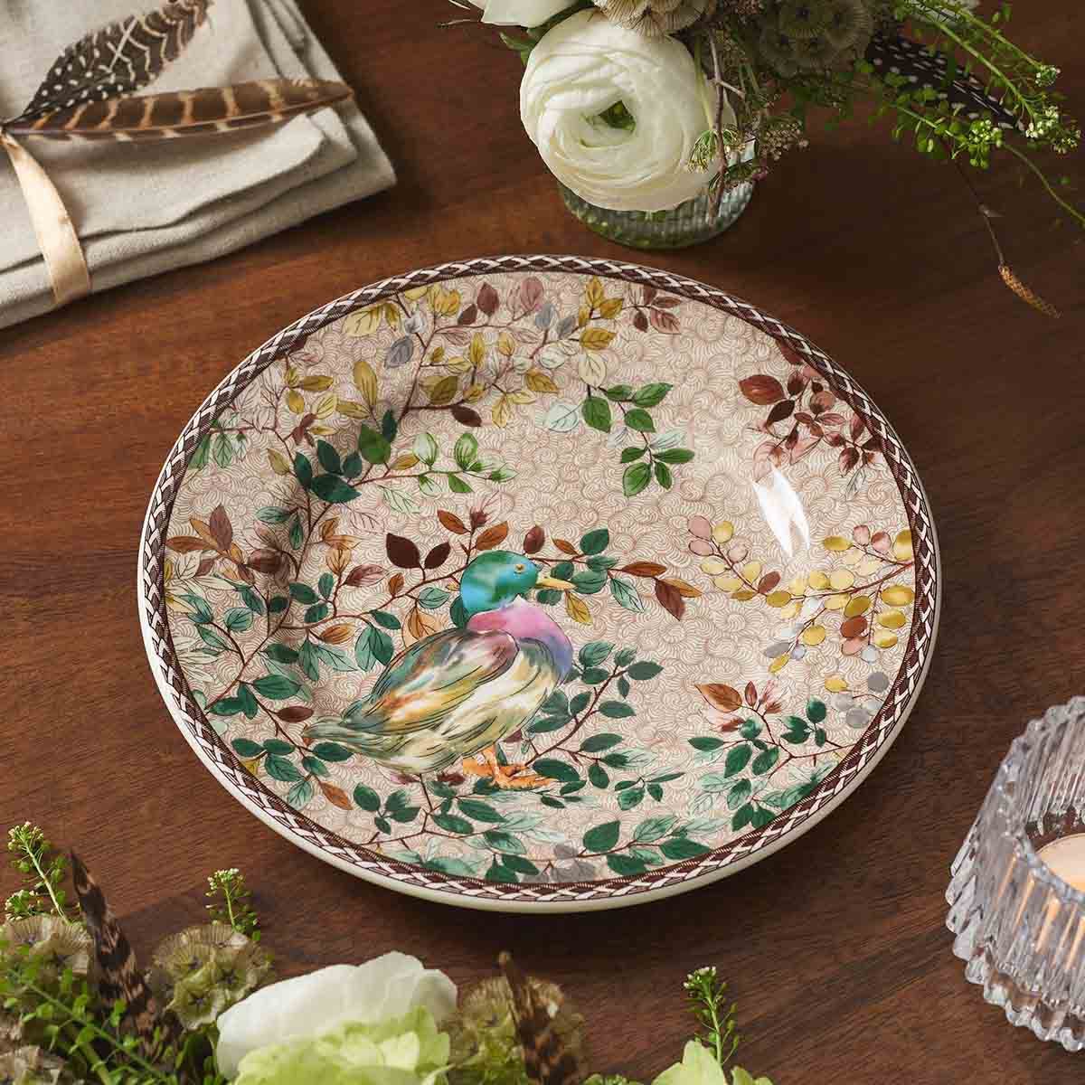Spode Woodland Accents Salad Plate, Mallard Duck