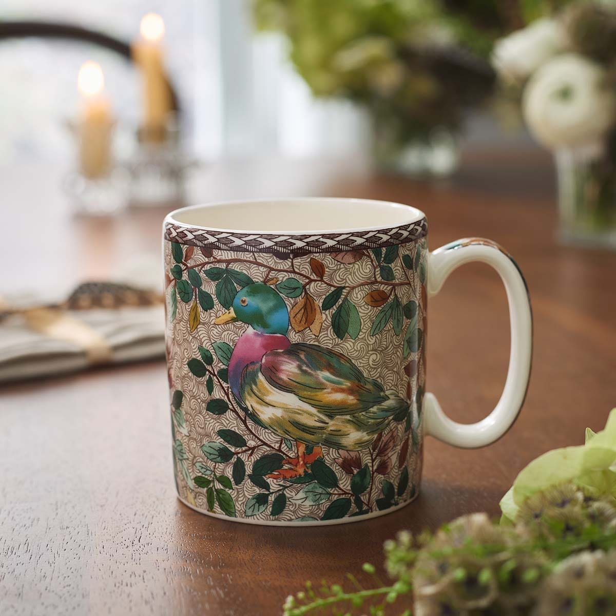 Spode Woodland Accents Mug, Mallard Duck