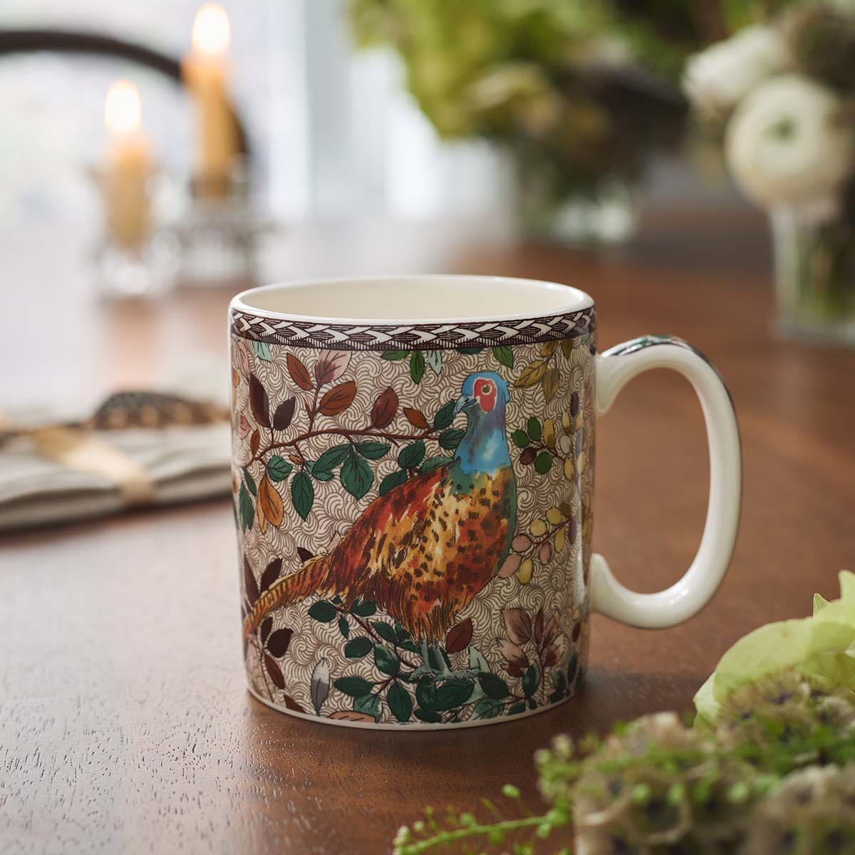 Spode Woodland Accents Mug, Pheasant