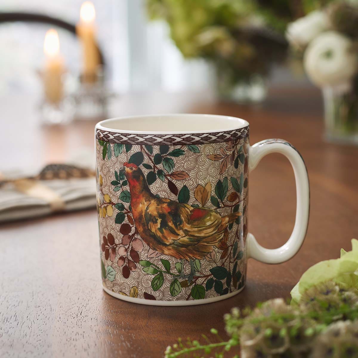 Spode Woodland Accents Mug, Red Grouse
