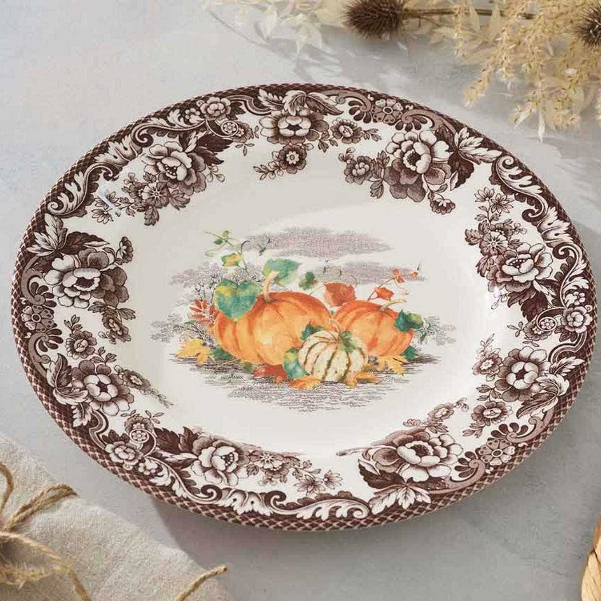Spode Woodland Harvest Dinner Plate