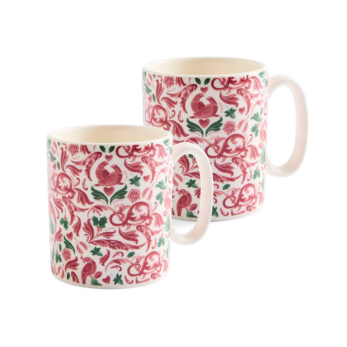 Spode Christmas Tree Yuletide Mugs, Set of 2