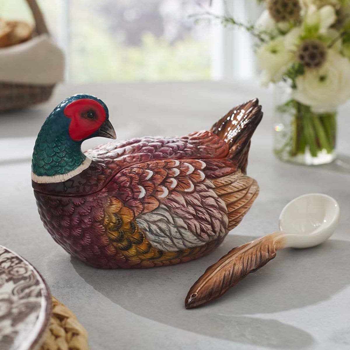 Spode Woodland Pheasant Gravy Boat