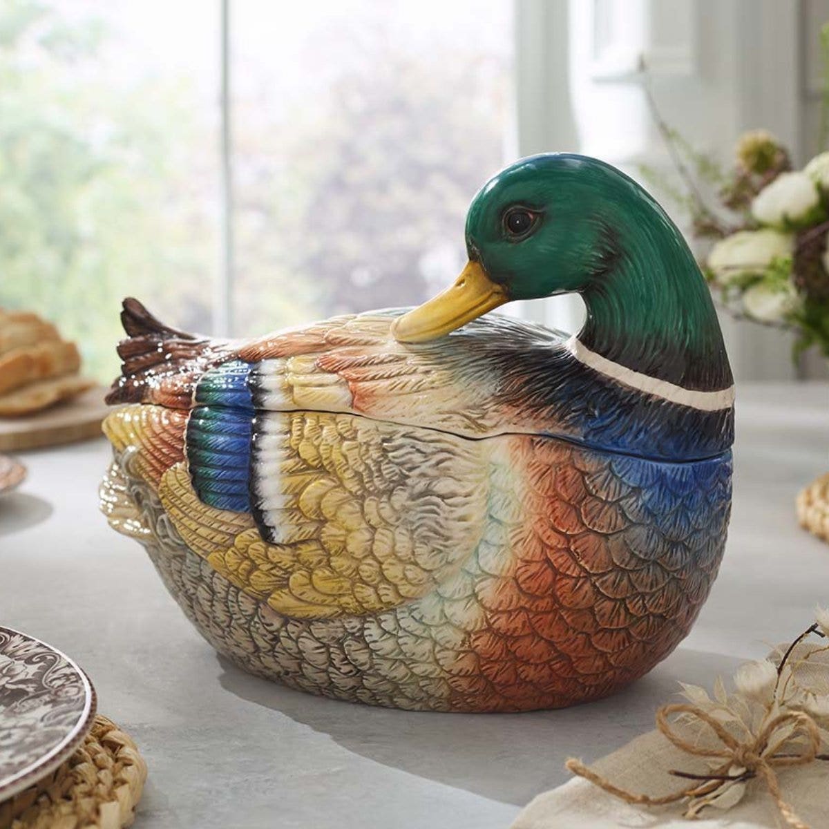 Spode Woodland Mallard Lidded Server