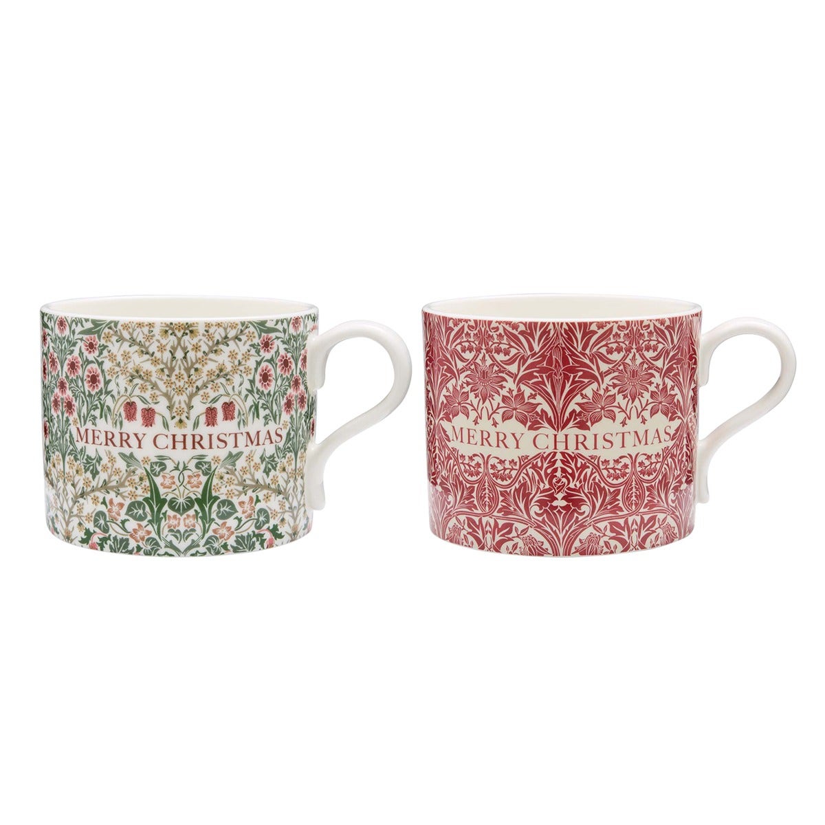 Spode Morris & Co. Bluebell & Blackthorn Mugs, Set of 2