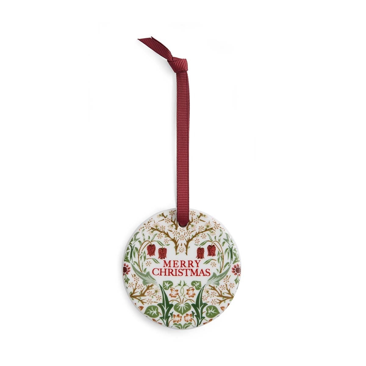 Spode Morris & Co. Bluebell & Blackthorn Ornaments, Set of 2