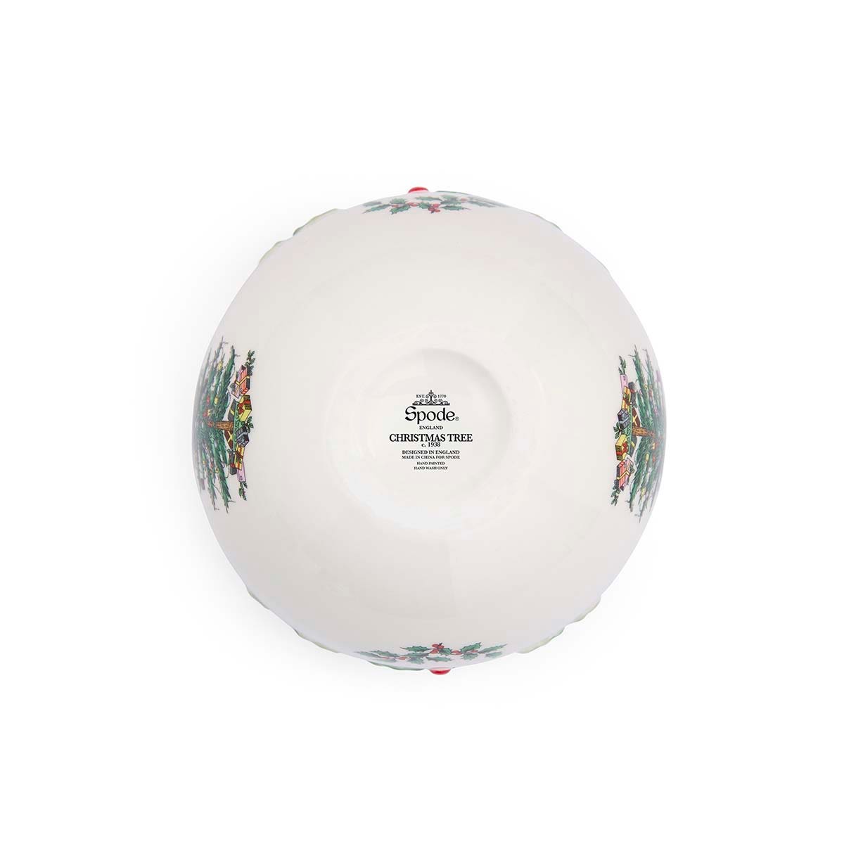 Spode Christmas Tree Bauble Lidded Candy Bowl
