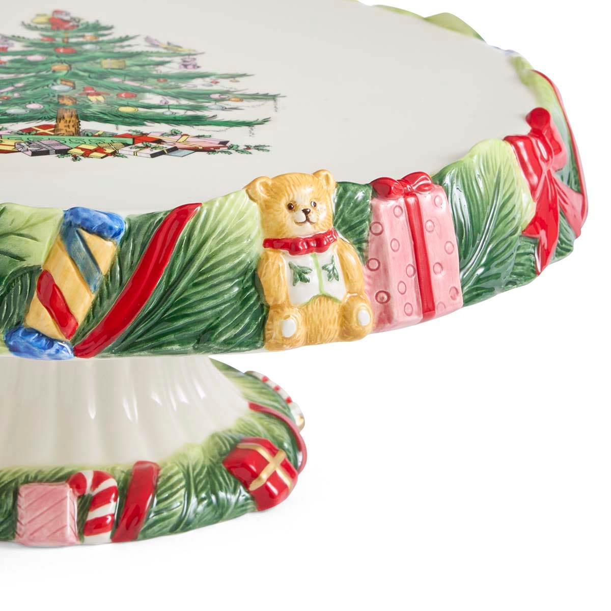 Spode Christmas Memories Footed Cake Plate