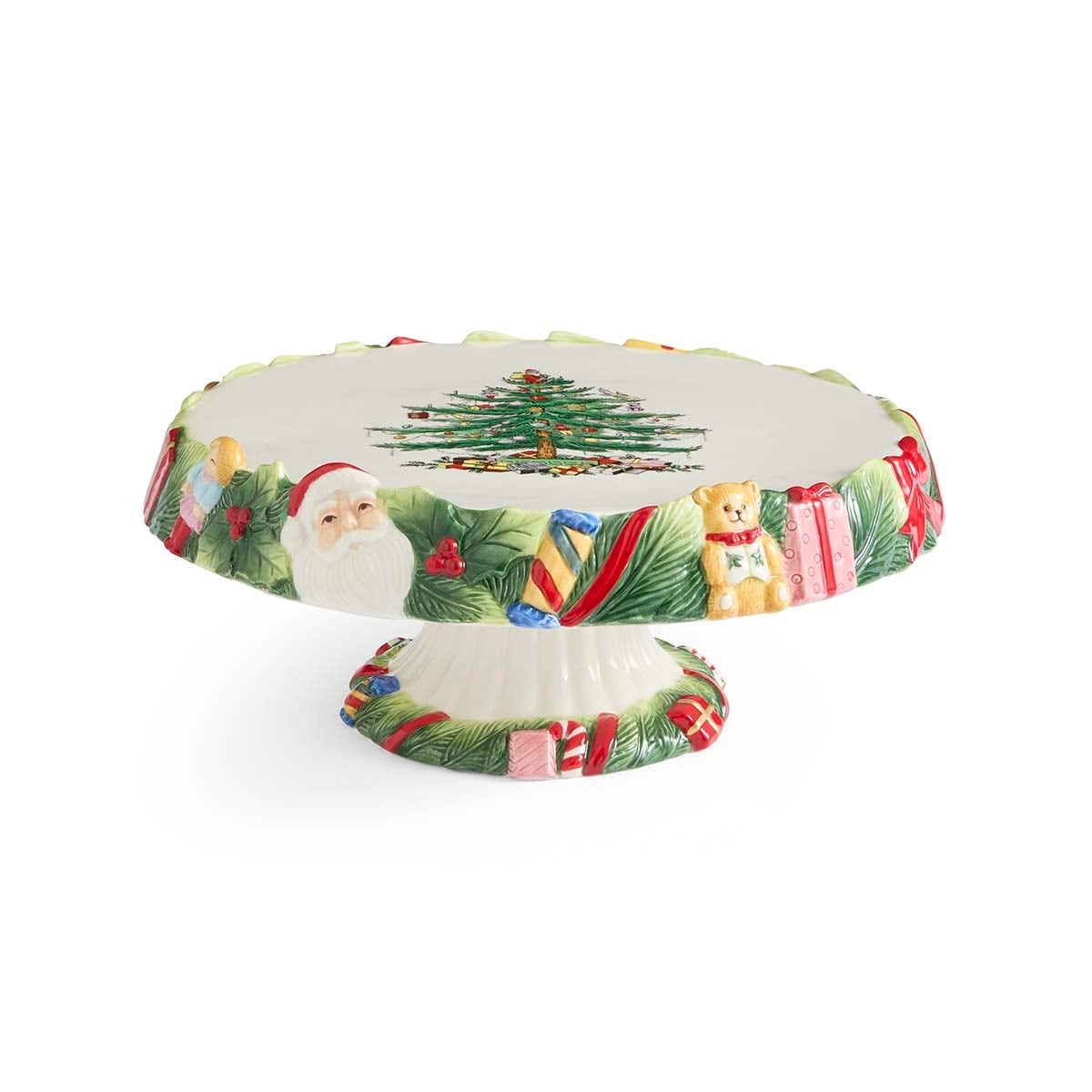 Spode Christmas Memories Footed Cake Plate