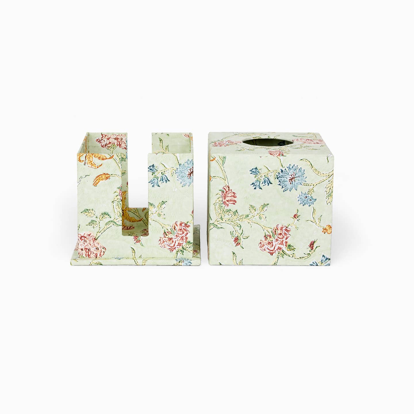 Amanda Paper Tissue Box, Green
