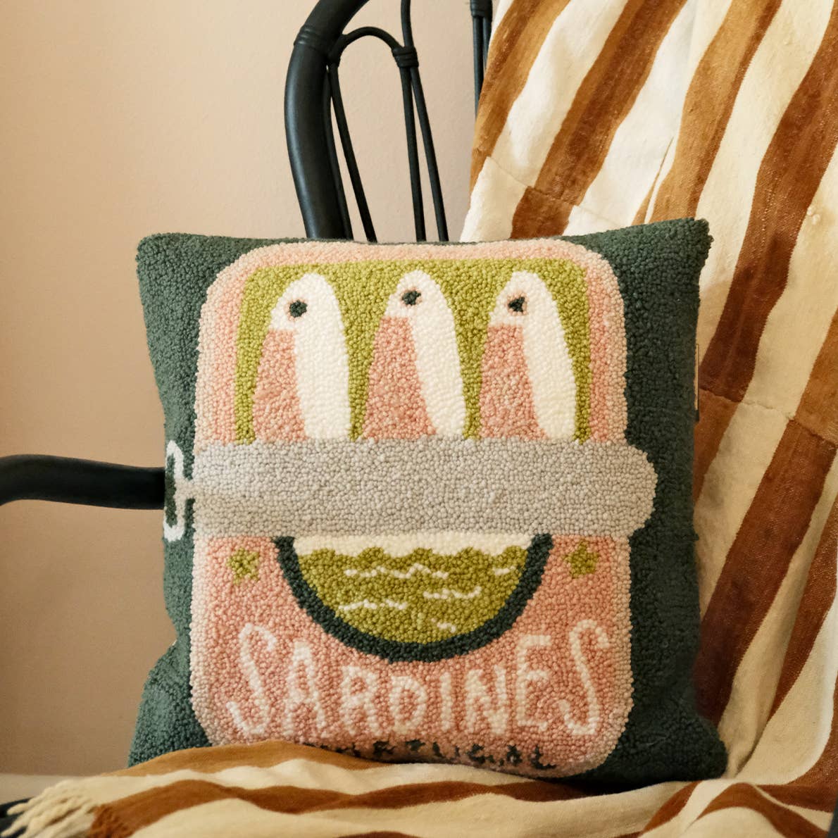 Sardines Throw Pillow