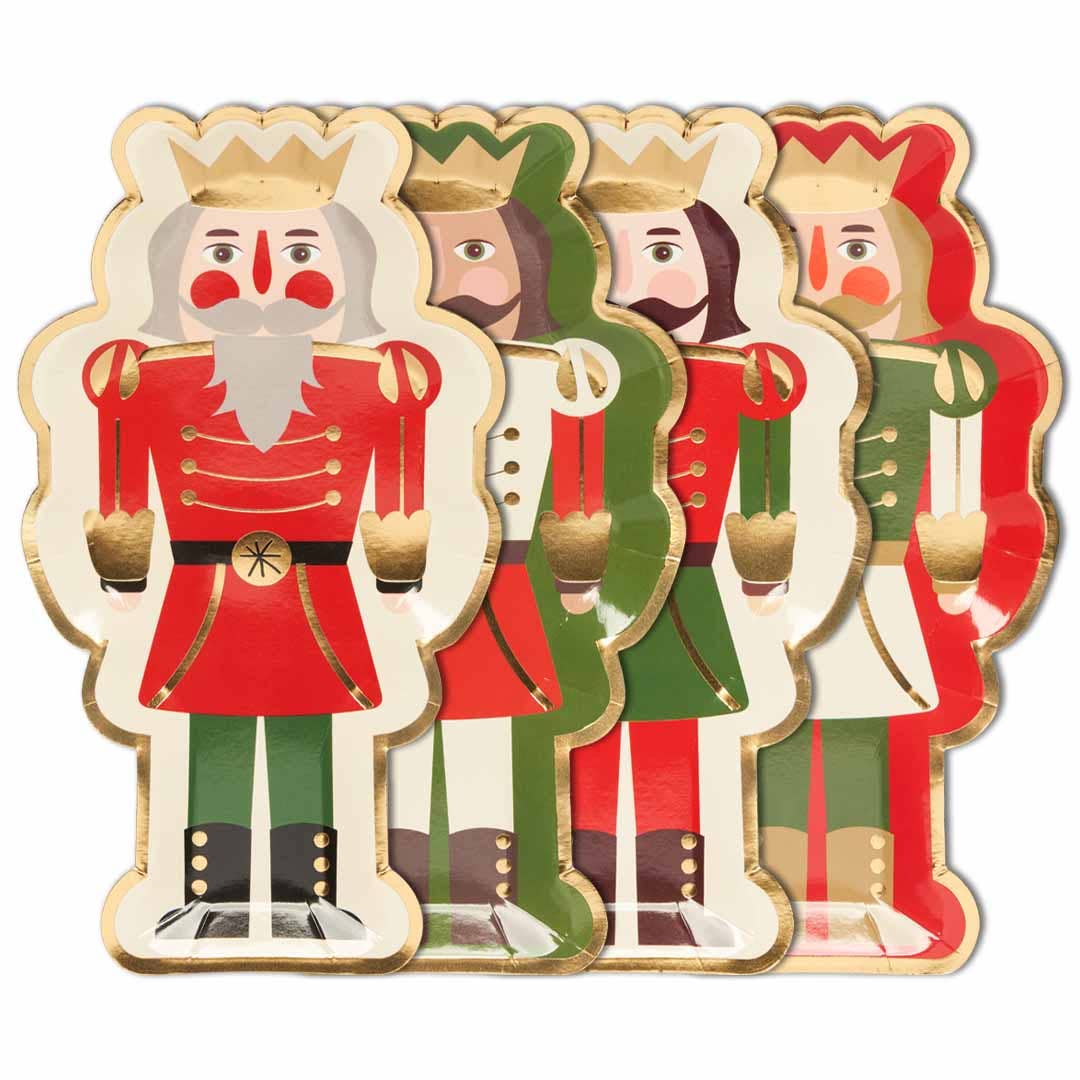 Salad Plate Nutcracker Christmas Assorted, Package of 8