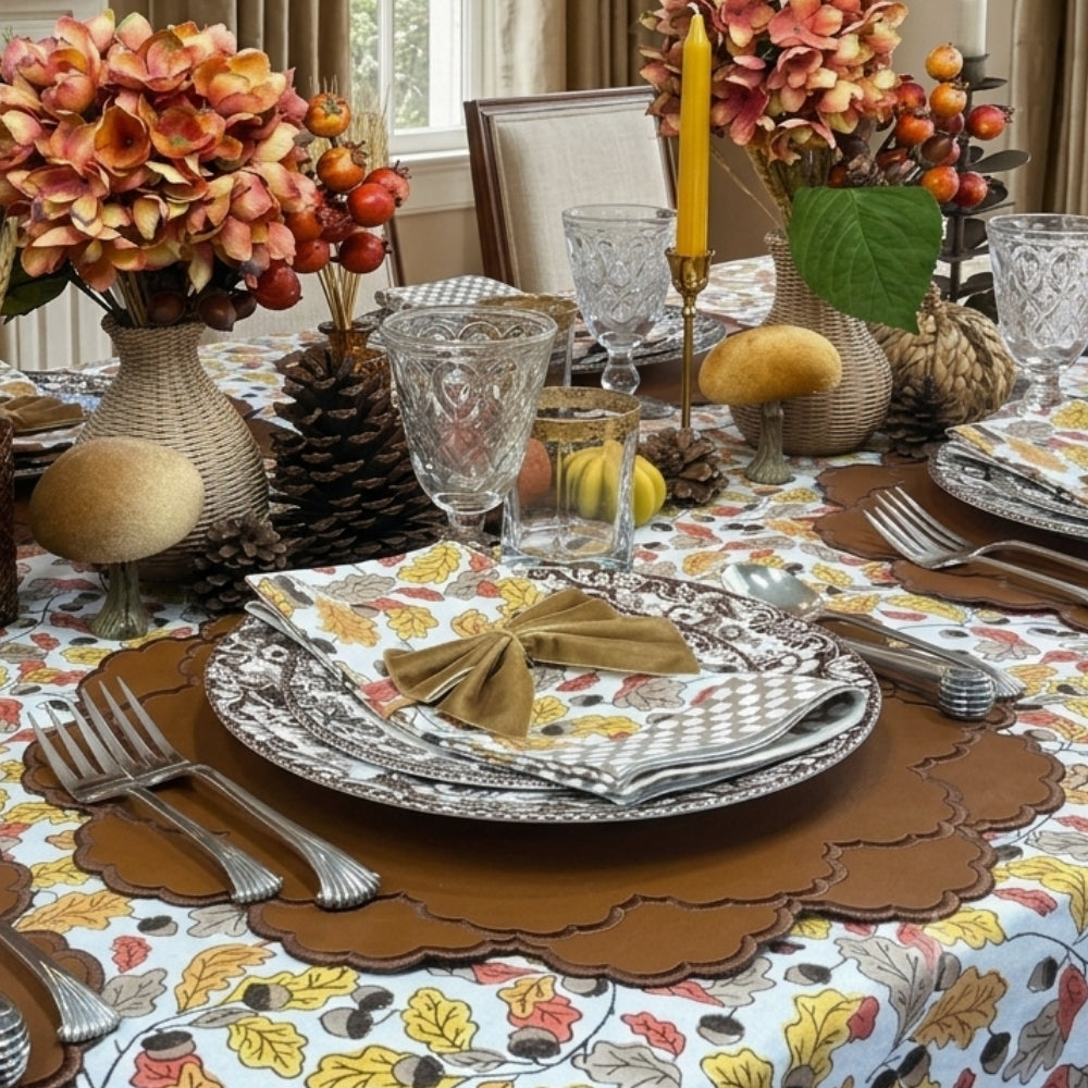 Acorns & Leaves Tablecloth