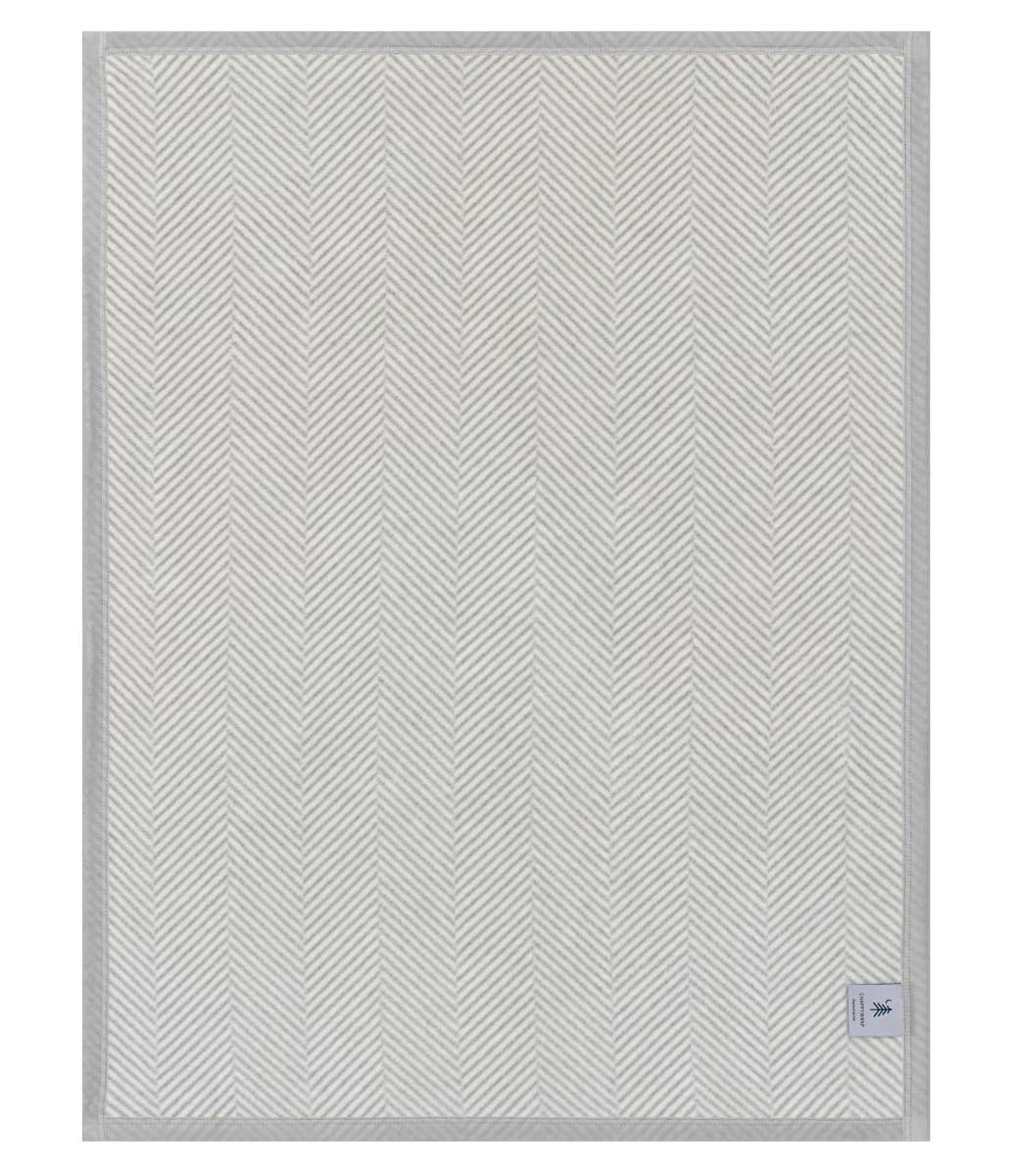 Harborview Herringbone Light Grey Blanket, Original