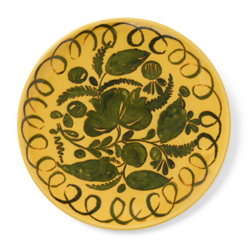 Amalfi Dessert Plate, Mustard