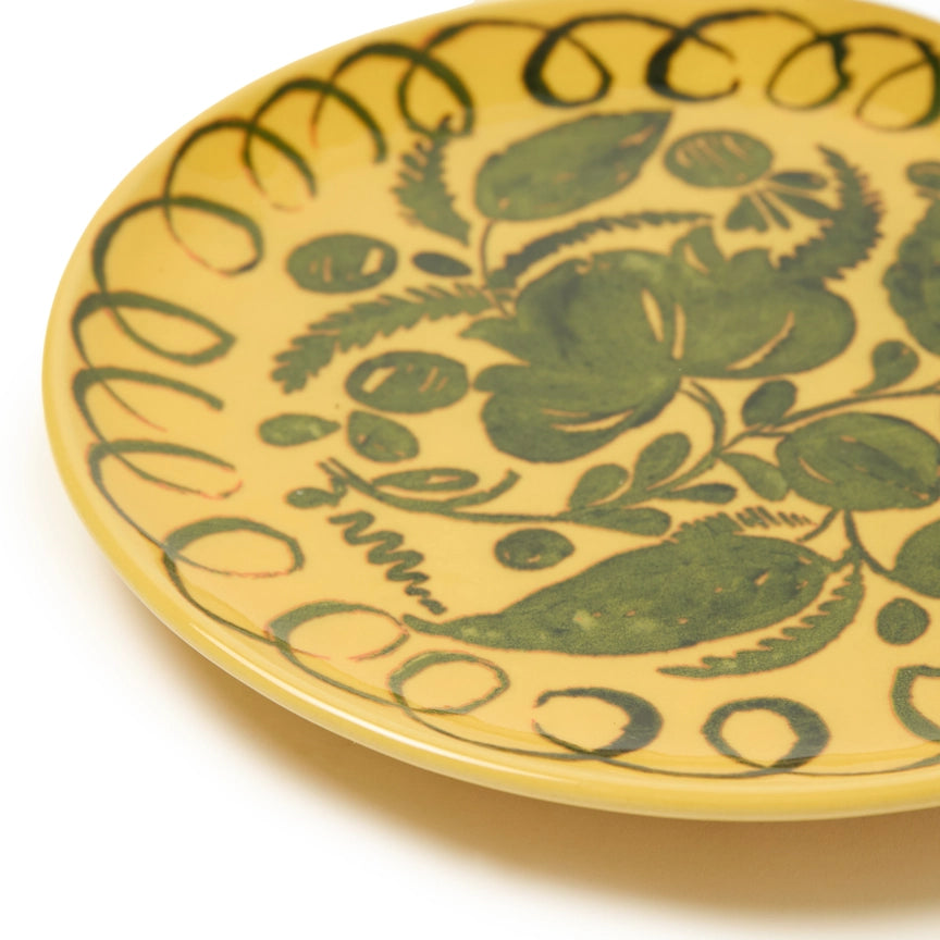 Amalfi Dessert Plate, Mustard