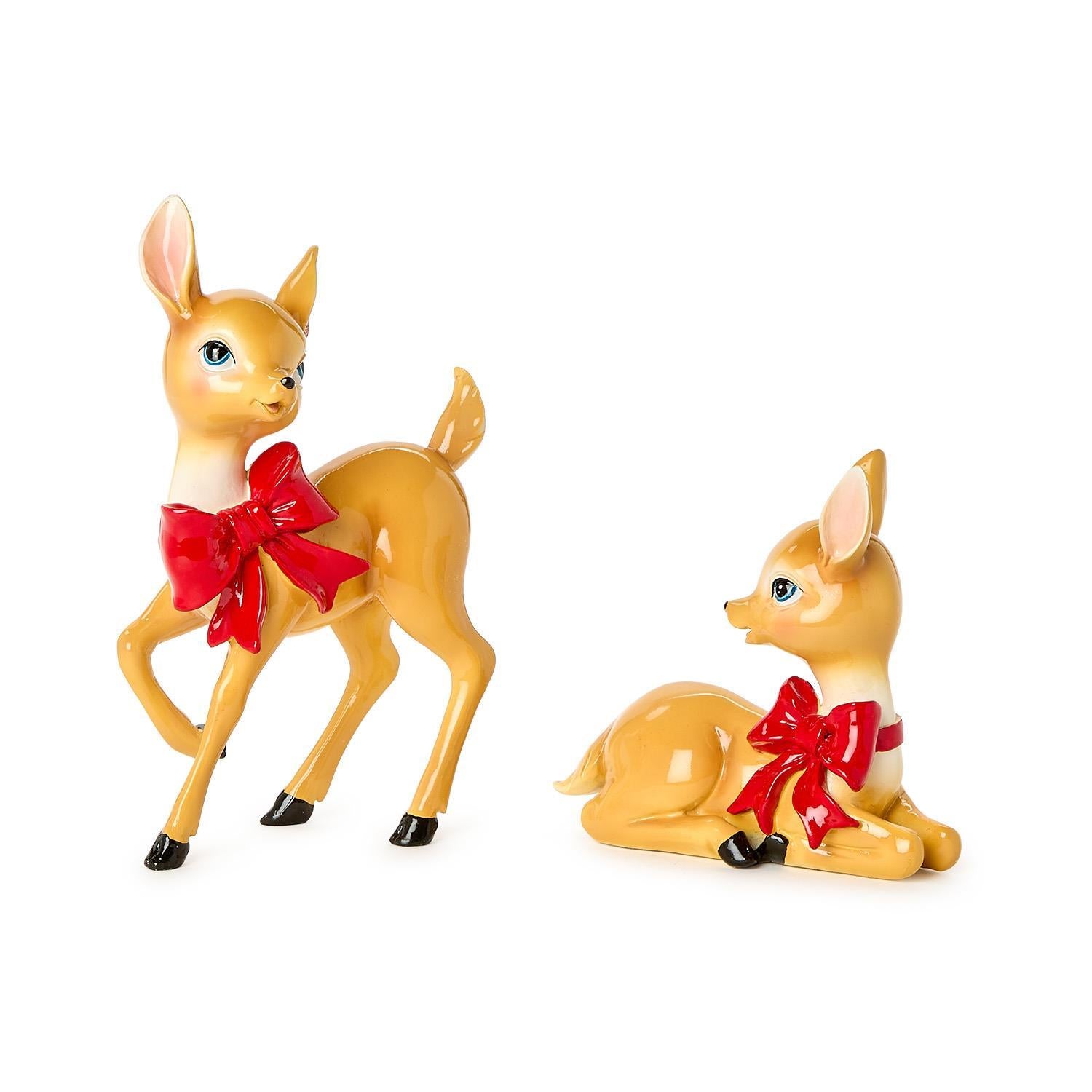 Holiday Festive Deer, Set of 2
