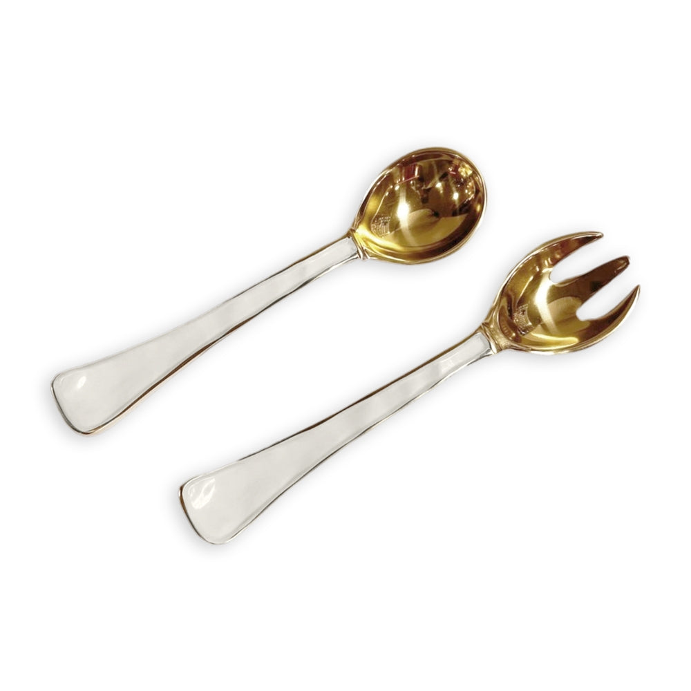 Beatriz Ball Encanto Soho Salad Servers, Cream