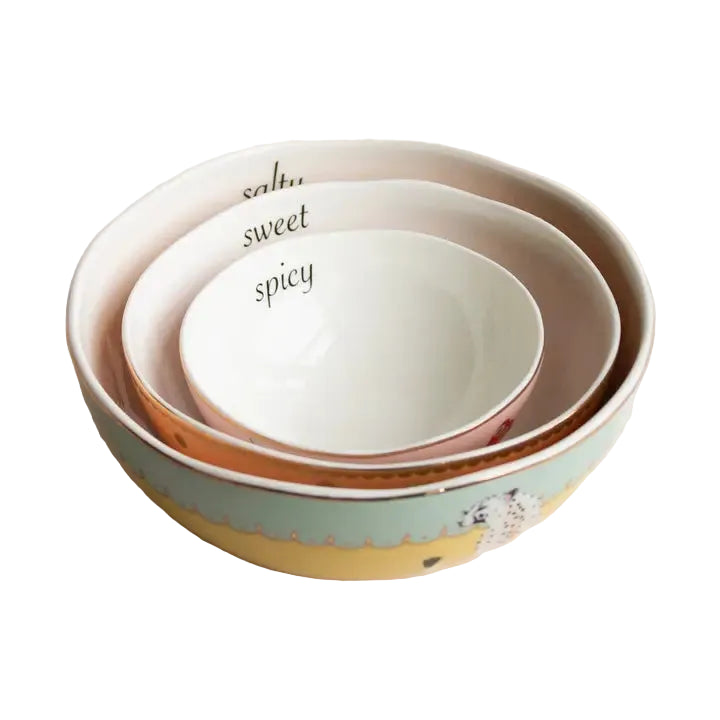 Cheetah Nesting Bowls, Set of 3